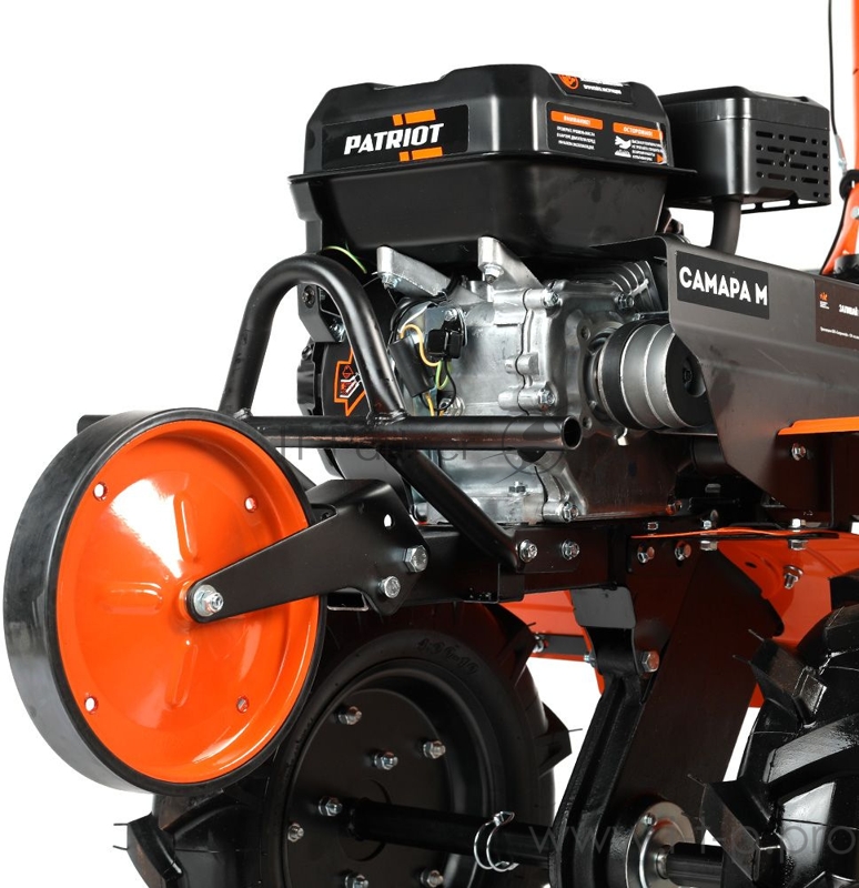 Мотоблок бензиновый ПАТРИОТ САМАРА М (широкое колесо P19*7-8D ) (4 вперед, 2 назад) Россия