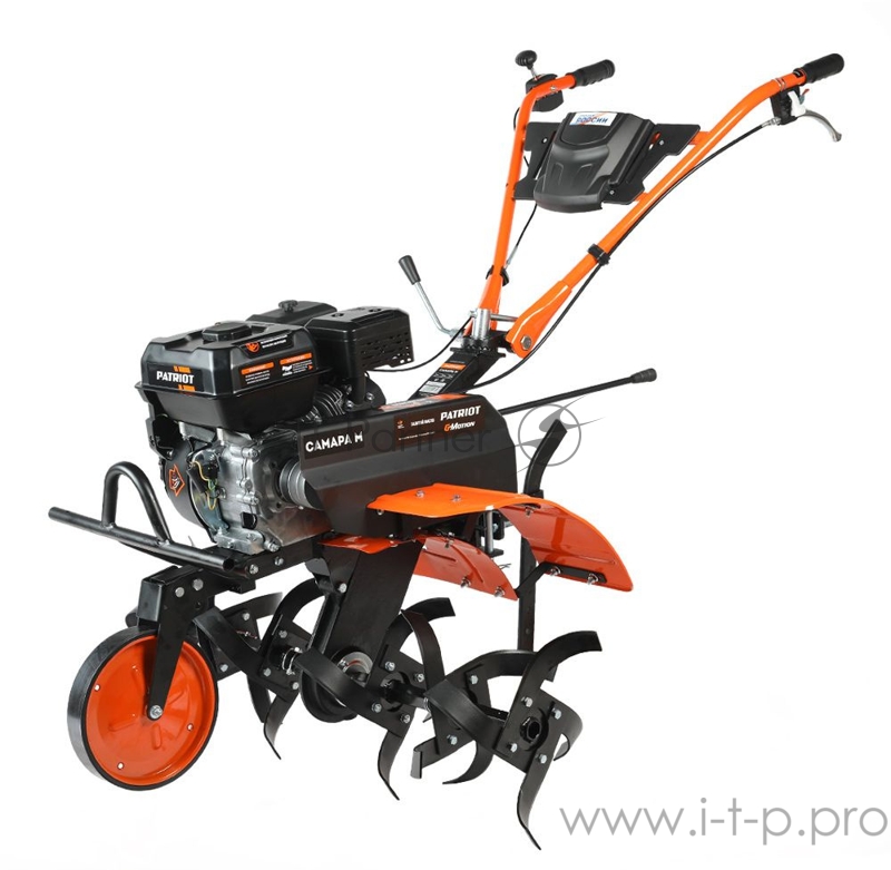 Мотоблок бензиновый ПАТРИОТ САМАРА М (широкое колесо P19*7-8D ) (4 вперед, 2 назад) Россия