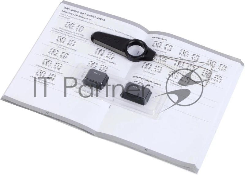 Клавиатура MSI VIGOR GK50 LOW PROFILE RU механическая черный USB Multimedia for gamer LED (подставка для запястий)