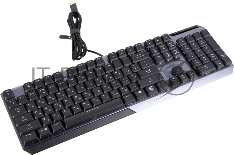 Клавиатура MSI VIGOR GK50 LOW PROFILE RU механическая черный USB Multimedia for gamer LED (подставка для запястий)