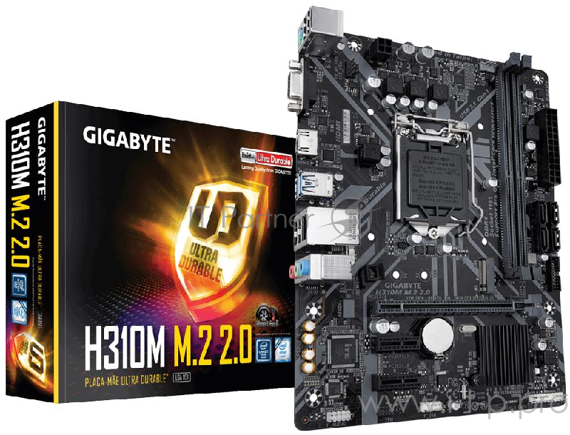 Материнская плата H310 S1151 MATX H310M M.2 V2.0 GIGABYTE