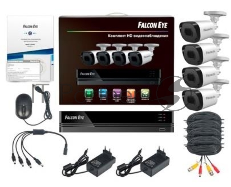 Комплект видеонаблюдения 4CH + 4CAM KIT FE-104MHD DACHA SMA FALCON EYE