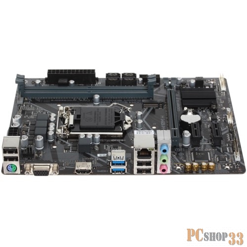 Материнская плата H410 S1200 MATX H410M H GIGABYTE