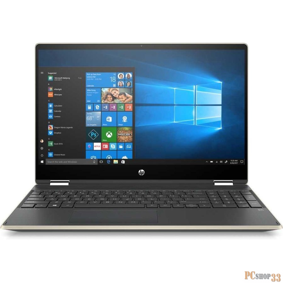 Ноутбук HP Pavilion x360 15-dq1007ur Core i7 10510U/16Gb/SSD512Gb/AMD Radeon 535 2Gb/15.6/IPS/FHD (1920x1080)/Windows 10/gold/WiFi/BT/Cam