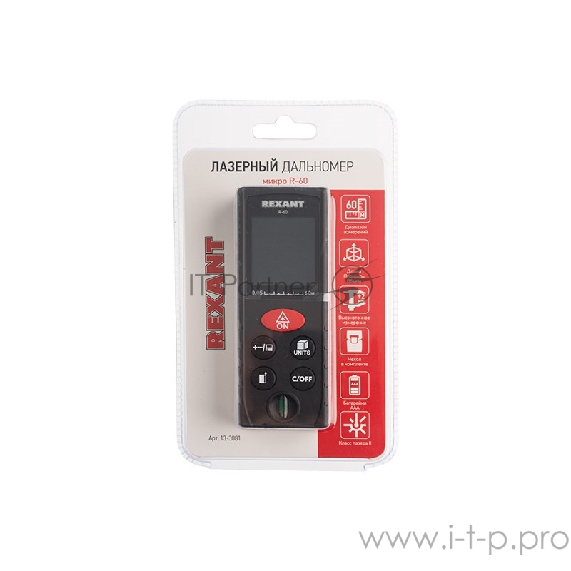 REXANT (13-3081) Лазерный дальномер микро R-60