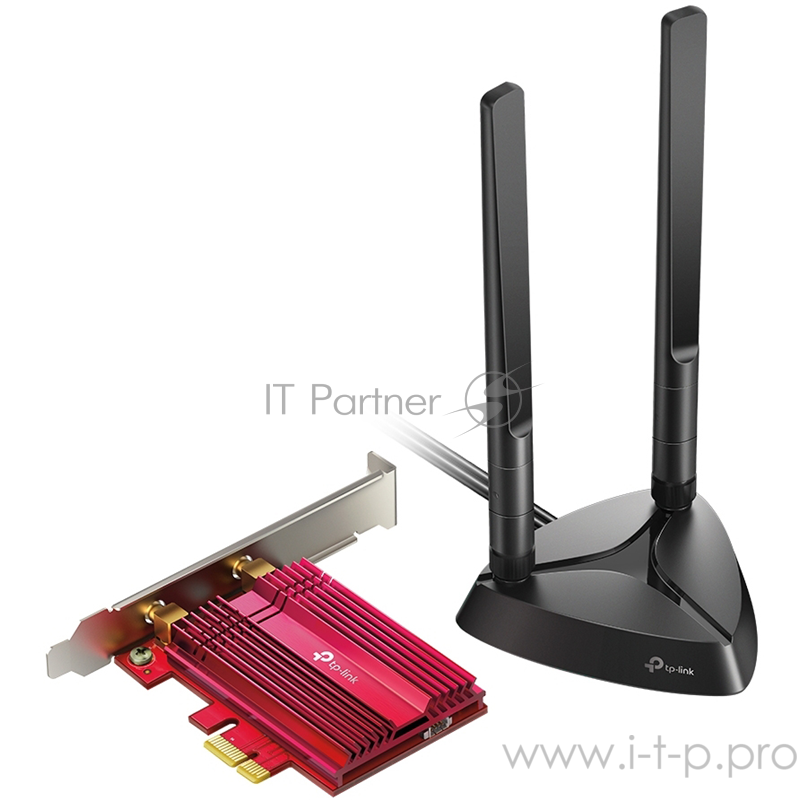 Сетевой адаптер WiFi + Bluetooth TP-Link Archer TX3000E AX3000 PCI Express (ант.внеш.съем) 2ант.