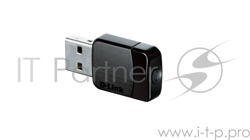 Сетевой адаптер WiFi D-Link DWA-171/RU DWA-171/RU/D1A AC600 USB 2.0 (ант.внутр.) 1ант.