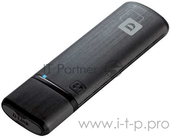 Сетевой адаптер WiFi D-Link DWA-182/RU/E1A USB 3.0 (ант.внутр.) 1ант.