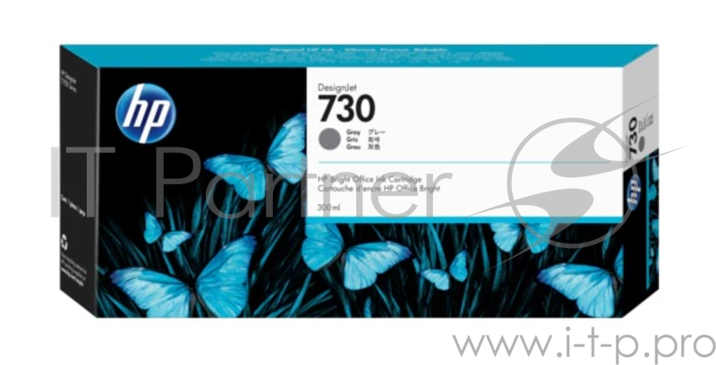 Расходные материалы HP P2V72A Картридж HP серый {HP DesignJet T1700, (300 мл)}