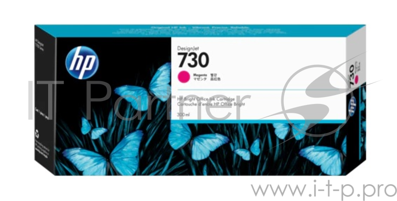 Расходные материалы HP P2V69A Картридж HP красный {HP DesignJet T1700, (300 мл)}