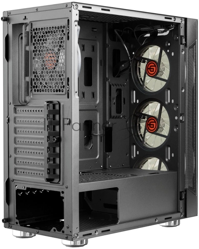 Корпус Ginzzu CL280 FAN 12CM RGB*4 USB3.0 Window