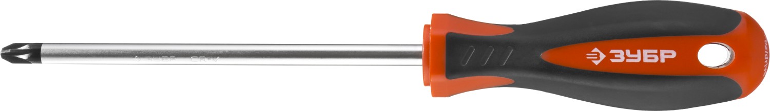 Отвертки Отвертка ЗУБР ТЕХНИК, Cr-v, эргономичная двухкомпонентная рукоятка, PZ №3, 150мм, (25063-3-150)