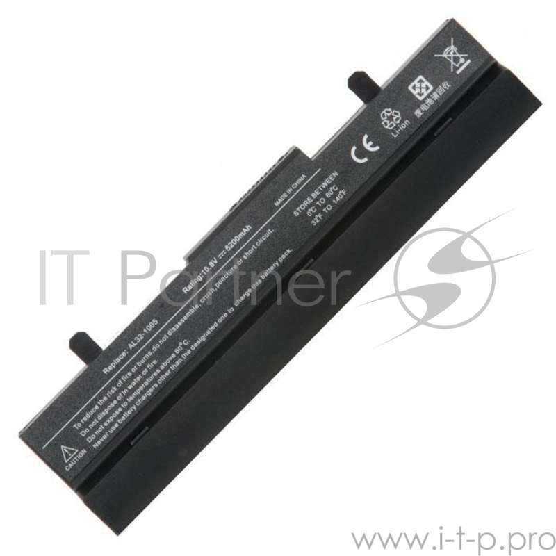 Аккумулятор для Asus EEE PC 1001, 1005, 5200mAh, 10.8V