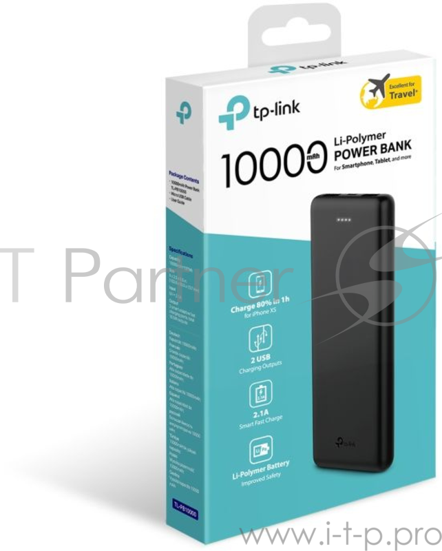 Power Bank TP-Link TL-PB10000 Литий-полимерное зарядное устройство на 10000 мАч