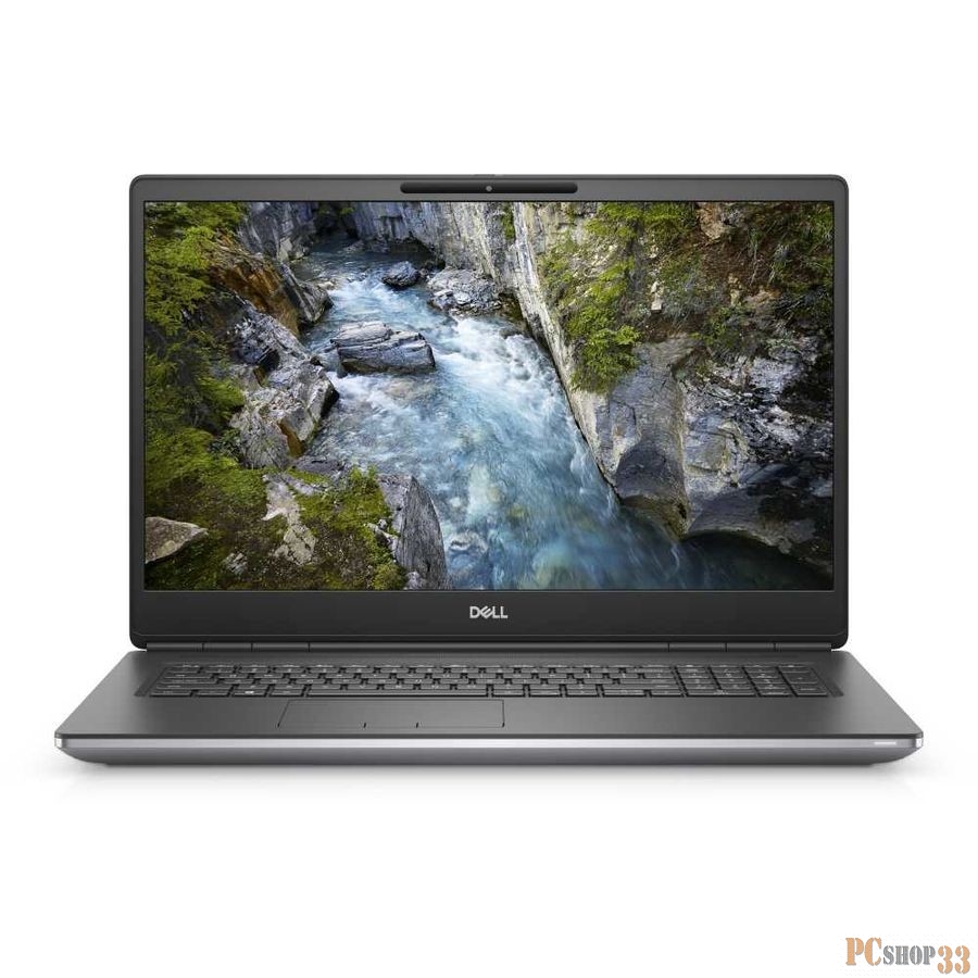 Ноутбук Dell Precision 7750 Core i7 10850H/16Gb/SSD512Gb/NVIDIA Quadro RTX 4000 8Gb/17.3/WVA/FHD (1920x1080)/Windows 10 Professional 64/grey/WiFi/BT/Cam
