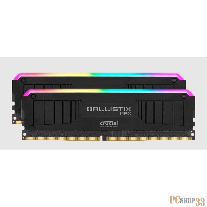 Модуль памяти Crucial Ballistix MAX 2x16GB (32GB Kit) DDR4 4000MT/s CL18 Unbuffered DIMM 288pin Black RGB EAN: 649528825247