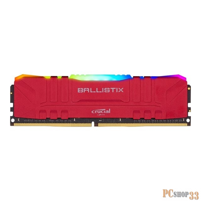 Модуль памяти Crucial DRAM Ballistix Red RGB 16GB DDR4 3600MT/s CL16 Unbuffered DIMM 288pin Red RGB, EAN: 649528825179
