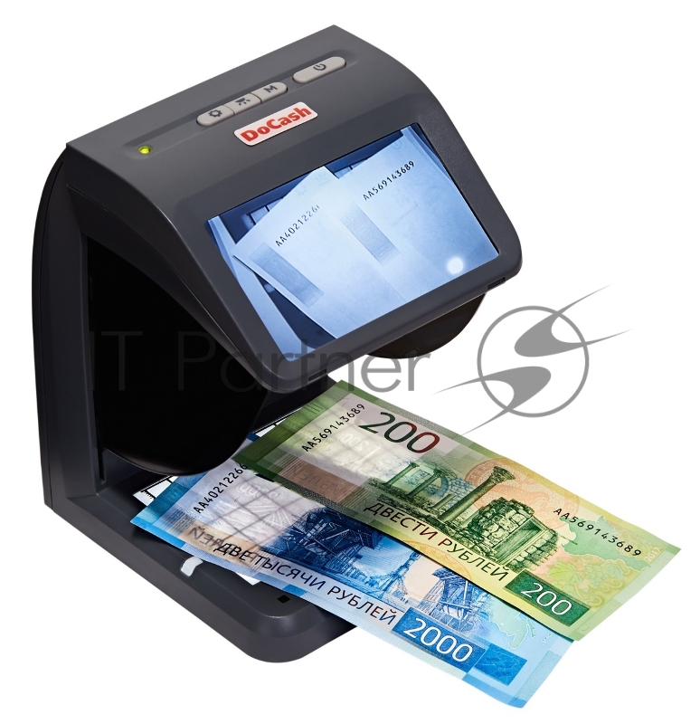 Детектор банкнот DoCash Mini Combo просмотровый мультивалюта