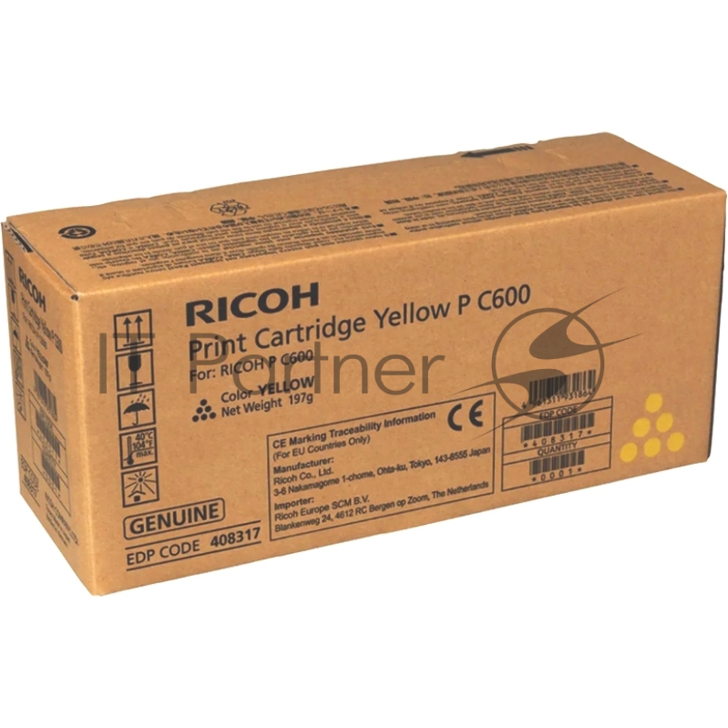 Тонер Ricoh тип P C600 желтый