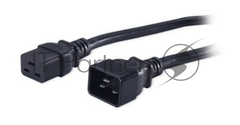 Кабели Силовые Hyperline PWC-IEC19-IEC20-3.0-BK Кабель питания IEC 320 C19 - IEC 320 C20 (3x1.5), 3 м