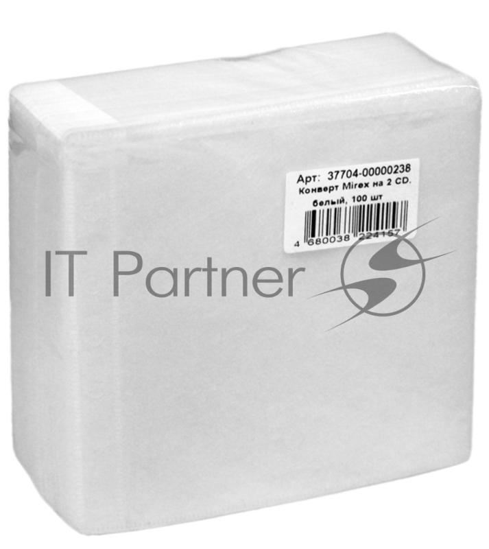 Конверт Mirex на 2CD белый
