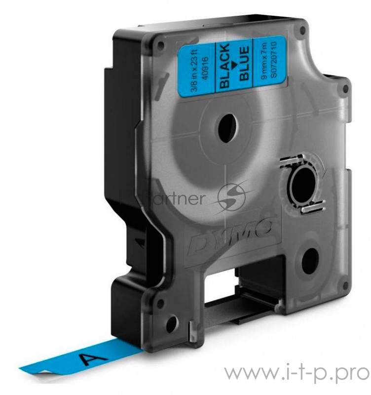 Картридж ленточный Dymo D1 S0720710 черный/голубой для Dymo