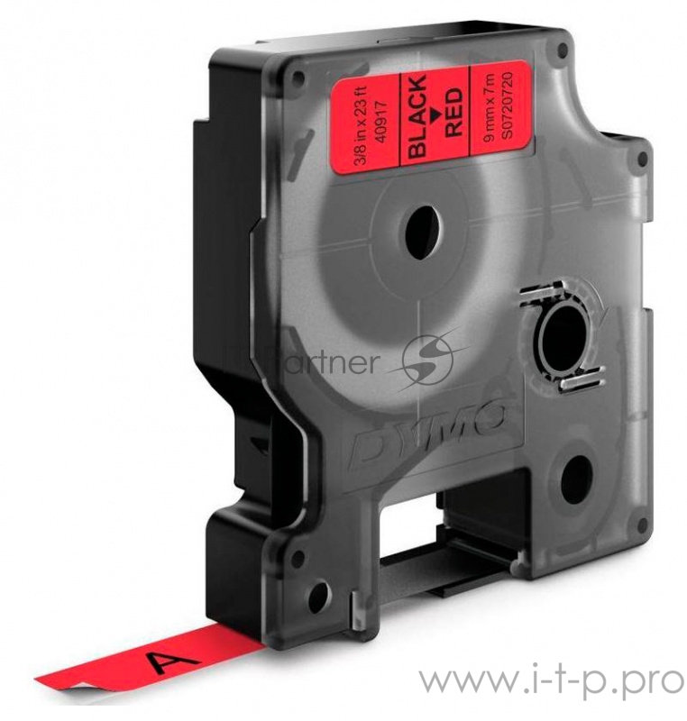 Картридж ленточный Dymo D1 S0720720 черный/красный для Dymo