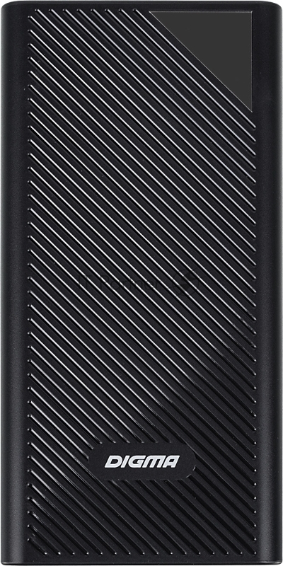 Мобильный аккумулятор Digma DGP-30000-4U Li-Pol 30000mAh 3A черный 2xUSB