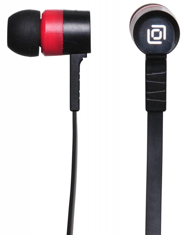 Гарнитура вкладыши Oklick HS-S-220 1.2м красный проводные