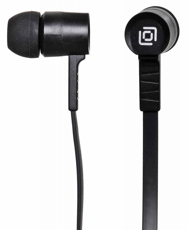 Гарнитура вкладыши Oklick HS-S-220 1.2м черный проводные