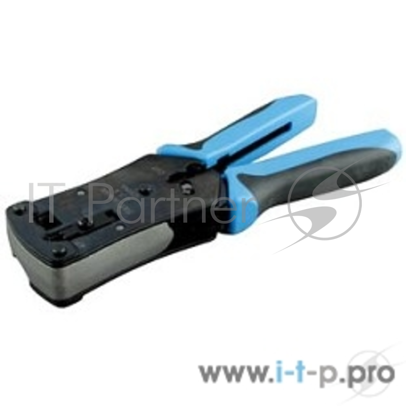 Обжимной инструмент профессиональный Hyperline HT-N468B Инструмент обжимной для RJ-45, RJ-12, профессиональный