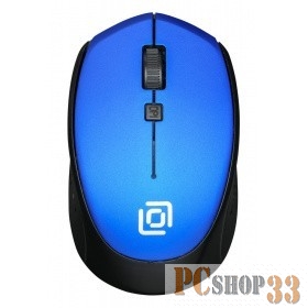 Мышь Oklick 488MW синий/черный оптическая (1600dpi) беспроводная USB (3but)