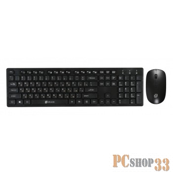 Клавиатура + мышь Oklick 240M клав:черный мышь:черный USB беспроводная slim Multimedia