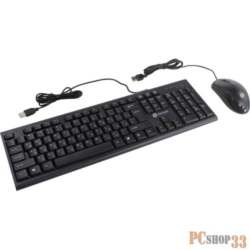 Клавиатура + мышь Oklick 640M клав:черный мышь:черный USB
