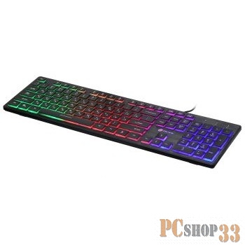 Клавиатура Oklick 550ML черный USB slim Multimedia LED