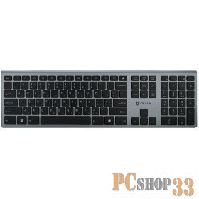 Клавиатура Oklick 890S серый USB беспроводная slim