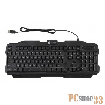 Клавиатура Oklick 757G черный USB for gamer LED