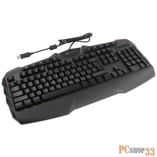 Клавиатура Oklick 777G черный USB Multimedia Gamer LED