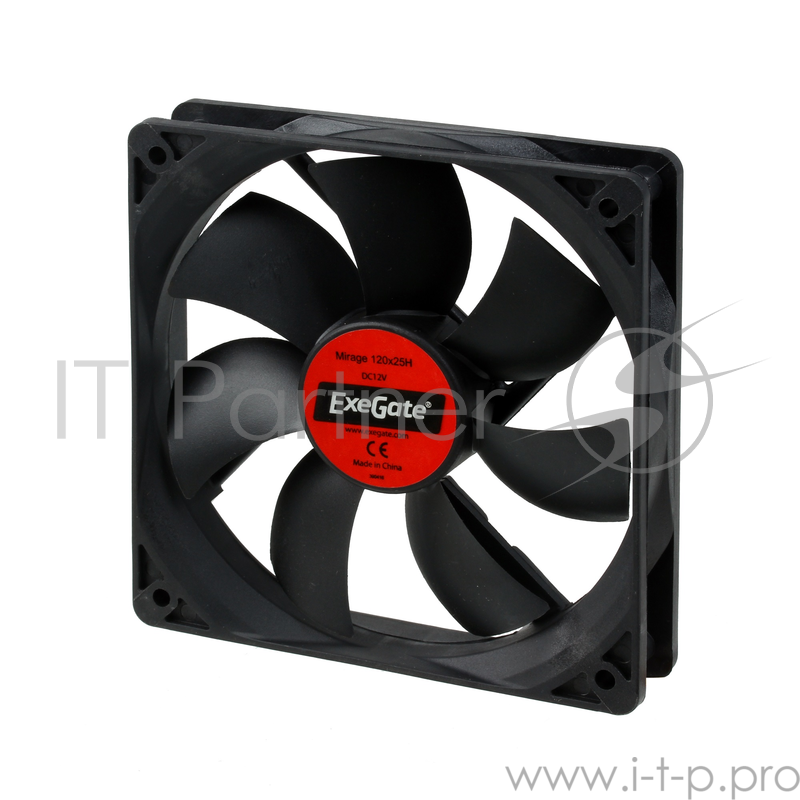 Вентиляторы Exegate EX253951RUS Вентилятор для корпуса Exegate 12025M12H/Mirage 120x25H, 1600 об./мин.,3pin