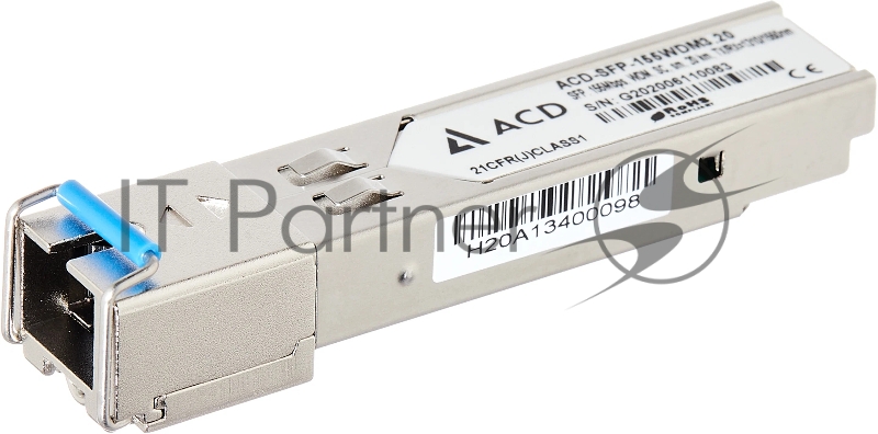 ACD-SFP-155WDM3.20 SFP, 155Mbps, WDM, SC, sm, 20 km, TX/RX=1310/1550nm