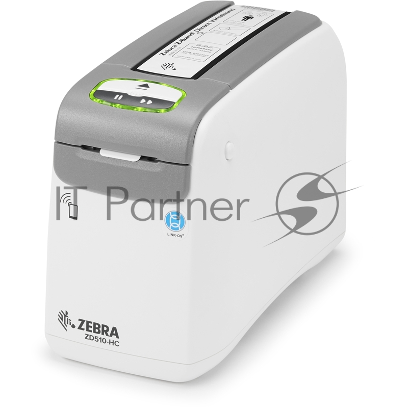 Zebra ZD510 Wristband DT, 300 dpi, EU and UK Cords, USB, USB Host, Ethernet, BTLE