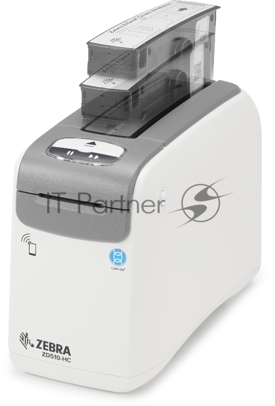 Zebra ZD510 Wristband DT, 300 dpi, EU and UK Cords, USB, USB Host, Ethernet, BTLE