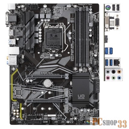 Материнская плата LGA1200, 4 x DDR4 DIMM 2133 (2933 OC), ATX, B460 HD3, RTL