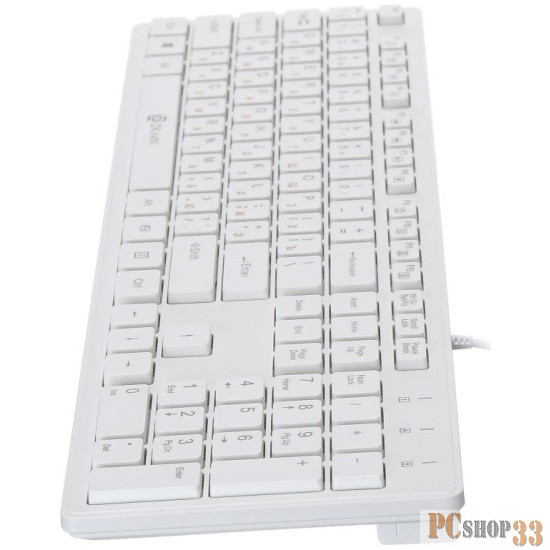 Клавиатура Oklick 500M белый USB slim Multimedia