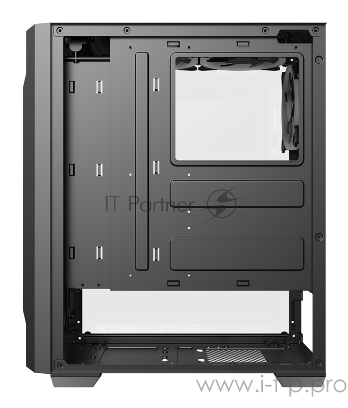 Корпус Formula V-LINE FROST-07 черный без БП ATX 3x120mm 2xUSB2.0 1xUSB3.0 audio bott PSU