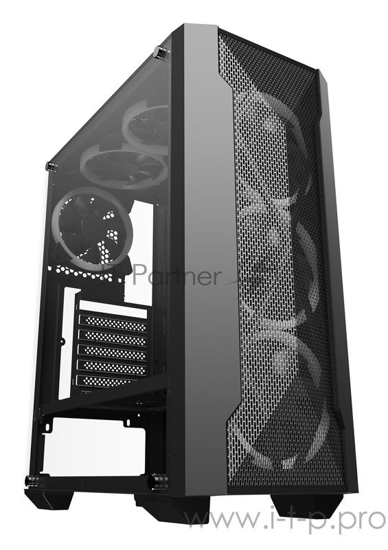 Корпус Formula V-LINE FROST-07 черный без БП ATX 3x120mm 2xUSB2.0 1xUSB3.0 audio bott PSU