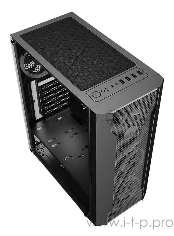 Корпус Formula V-LINE FROST-07 черный без БП ATX 3x120mm 2xUSB2.0 1xUSB3.0 audio bott PSU