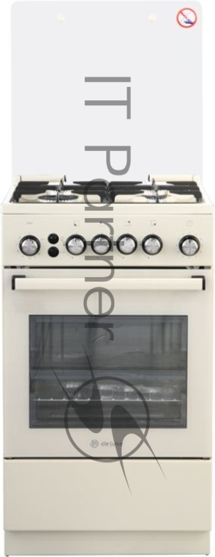 Плита Газовая De Luxe 5040.40Г (КР) ЧР-013 слоновая кость