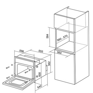 Духовой шкаф Электрический Electronicsdeluxe 6006.05эшв-001 бежевый