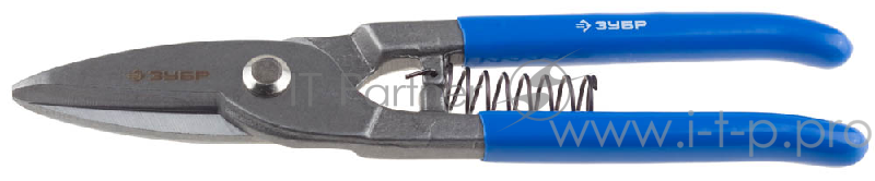 Зубр Ножницы ЭКСПЕРТ по металлу цельнокованые, усиленные, прямые, 220мм 23012-25_z01